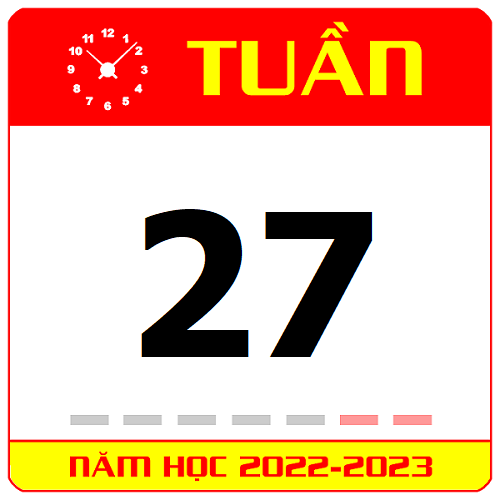 TKB Tuần 27 (từ 30/01 đến 05/02, năm học 2022-2023)